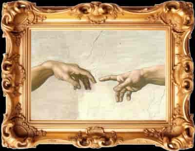 hands touching